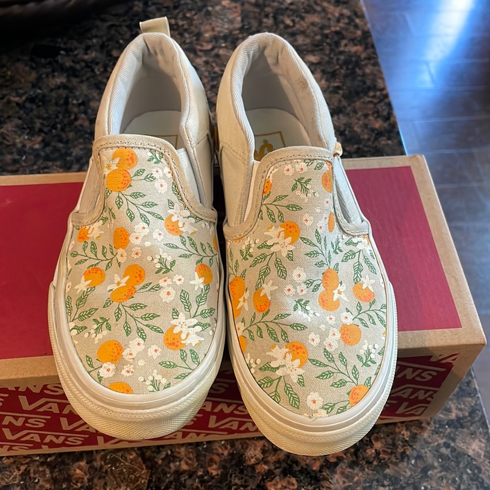 Citrus Floral Dawn Blue Vans